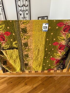 K28 Stunning Reversible Twin Kantha Quilt